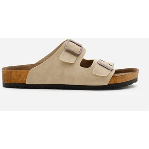 Tonny Black Bej Poli Taban Çift Tokalı Ayarlamalı Terlik