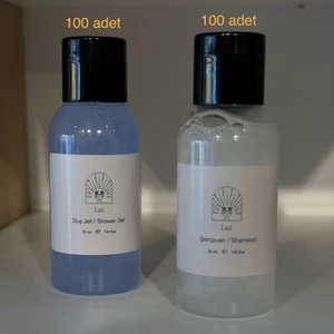 Otel Tipi 100 Adet Şampuan 100 Adet Duş Jeli Tek Kullanımlık Buklet Seti