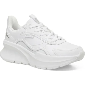 Solıda PU W Beyaz-Gümüş Kadın Spor Ayakkabı