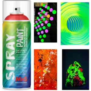 Premium Neon Efekt Fosforlu Floresan Sprey Boya 400 ml