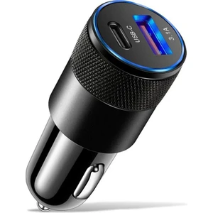 MT1835 20W Qc 4.0 Pd + USB Çıft Gırıs Type C Pd Metal Başlı Araç Sarj Cıhazı