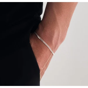 Aura Gümüş 925 Ayar Gümüş Zincir 3mm Gurmet Bileklik