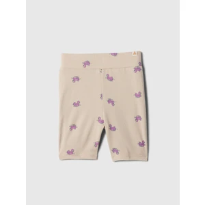 Kız Bebek Bej Mix & Match Biker Şort