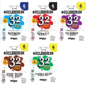 Ankara Yayıncılık 2025 6. Sınıf Matematik Güçlendiren 32 Haftalık Deneme - Türkçe Güçlendiren 32 Haftalık Deneme - Fen Bilimleri Güçlendiren 32 Haftalık Deneme Seti 5 Kitap