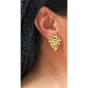 Mi Brillo Accessories Serenay Şövalye Zirkon Taşlı Küpe