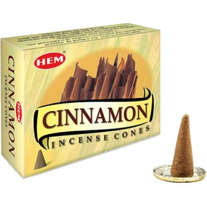 Hediye Kesesi Tarçın (Cinnamon) Konik Tütsü Mumu 10'lu