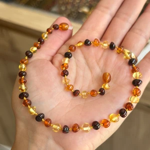 Kehribarevi Ereğli Orjinal Baltık Damla Kehribar multicolor   Bebek Kolyesi