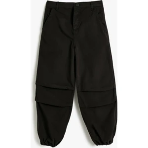 Paraşüt Pantolon Cepli Paçaları Elastik Pamuklu