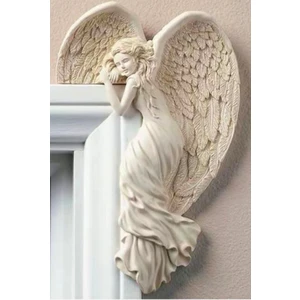 Melek Şeklinde Biyoplastik Kapı Yanı Süsü 21X13 cm