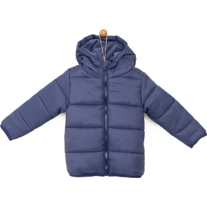 Basic Kulaklı Kapüşonlu Mont Erkek Bebek