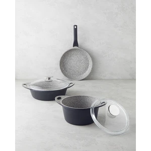 English Home Costa  5 Parça Tencere Seti 20-26-26 cm Gri