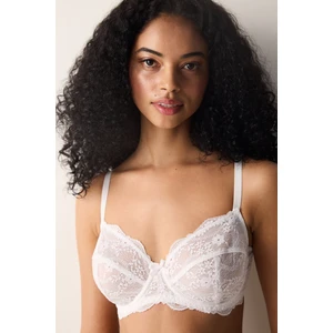 Curvy Lace Dantel Beyaz Sütyen