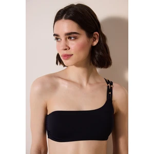 Danny Tek Omuz Siyah Bikini Üstü