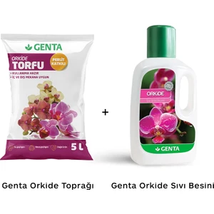 Orkide Bakım Seti - Orkide Toprağı - Orkide Sıvı Besini