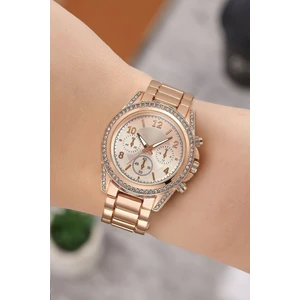 Taşlı Dekoratif Kadran Şık Kadın Kol Saati