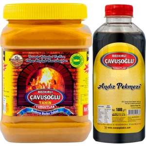 Bozkırlı Çavuşoğlu Çavuşoğlu Kepeksiz Bozkır Tahini 930g + Andız Pekmezi Pet 930g
