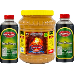Bozkırlı Çavuşoğlu Çavuşoğlu Odun Ateşinde Bozkır Tahini 1830g + Üzüm Pekmezi 2000g