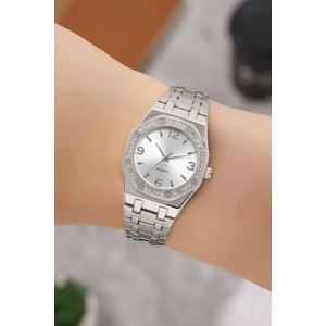 Taşlı Geometrik Kadran Kadın Kol Saati