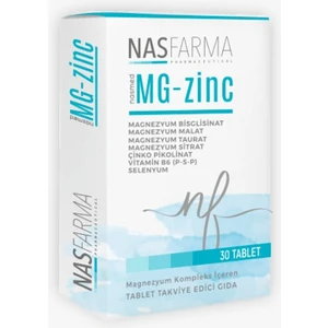 Nasmed  Mg_zinc 30 Tablet Portakal
