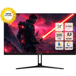 James Donkey Epic E10 23.8'' 200Hz 0.5Ms FHD VA Panel Gaming Monitör (Sıfır Ölü Piksel Garantili)