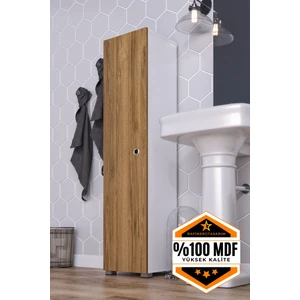 Rafineri Tasarım Saltık Çok Amaçlı Dolap Tek Kanat Raflı Mdf
