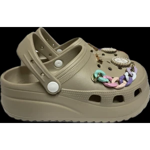 Kadın Yüksek Tabanlı  Croks Terlik