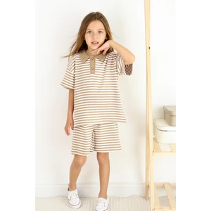 Çizgili Lacoste Ikili Takım