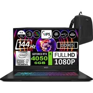 Msı Katana 17 Intel Core I7 13620H 16GB 512GB SSD RTX4050 (105W)6GB Windows 11 Home 17.3" Fhd 144Hz Taşınabilir Bilgisayar B13VEK1035XTRWH01 + Zetta Çanta