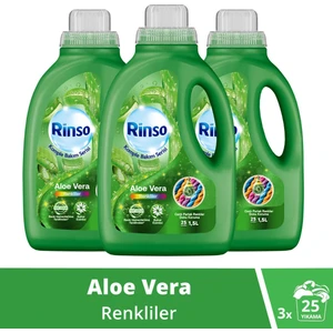 Sıvı Çamaşır Deterjanı Komple Bakım Serisi Aloe Vera Renkliler Için 1.5 L X3