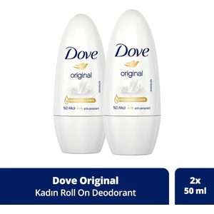 Kadın Roll On Deodorant Original 1/4 Nemlendirici Krem 50ml x2 Adet