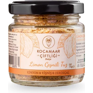 Kocamaar Çiftliği Limon Çeşnili Tuz – Kimyon & Kişniş & Zerdeçal 70 G