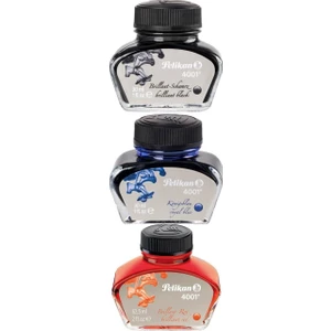 4001 Dolma Kalem Mürekkebi 30 ml 1 Siyah 1 Mavi 1 Kırmızı