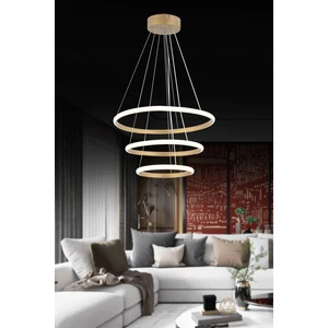 Pera Jewelry LED Modern Hale 3lü Halka Avize 3 Renk Işık Salon,mutfak,koridor