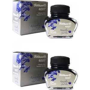 4001 Dolma Kalem Mürekkebi 30 ml 2 Adet Mavi