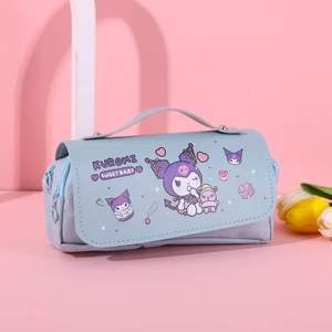 Sunshine Shopping Karikatür Dekompresyon Kalem Çantası Sanrio Kuromi Öğrencileri Çok Fonksiyonlu Büyük Kapasite (Yurt Dışından)