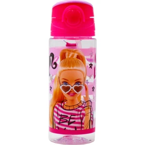 Lisanslı Pipetli Plastik Matara 500 ml Koyu Pembe 41448