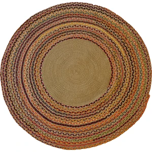 Natural Jüt Halı El Dokuma Hasır Yolluk Bohem Jüt Kilim Hmfjut407 90 X 90 Cm