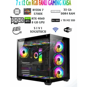 Suppley Ryzen 7 5700X / Rtx 4060 8gb / 32GB Ram / 1tb Nvme M2 SSD / Sıvı Soğutmalı Oyuncu Bilgisayarı