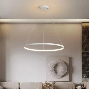 Osc Home Aydınlatma Tasarım Halka LED Avize 3 Ayrı Işık  Özelliğine Sahip Beyaz  Kasa