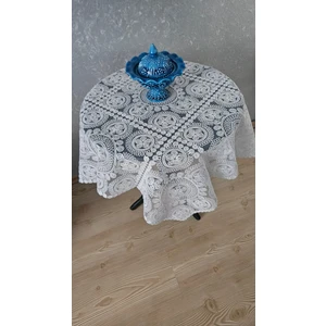 Zesa Home Fiskos Masa Örtüsü Çeyizlik Tül Güpürlü