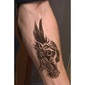 BP Tattoo Kurukafa Maske Geçici Dövme
