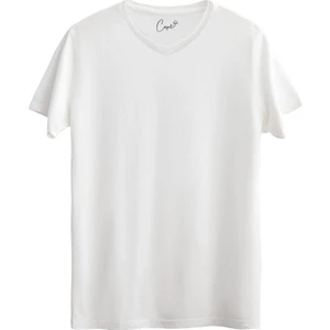 %100 Pamuklu V Yaka Standart Kesim Basic Tişört