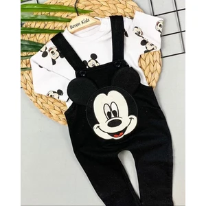Unisex Bebek Gri Miki Desenle Slopet Takım Çok Renkli