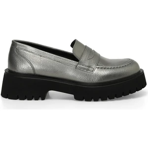 24K-552 4pr Gümüş Kadın Oxford Ayakkabı