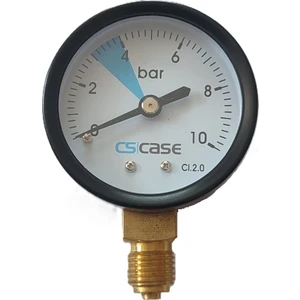 1408 1/4'' Alt Çıkışlı 10 Bar Su Manometre Ø50MM
