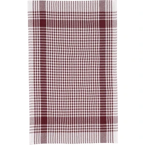 Latte Tekstil Bordo Renkli Pamuklu Kumaştan Pöti Kareli 4'lü Kurulama Bezi, Beslenme Örtüsü, Servis Peçetesi 50X70 cm