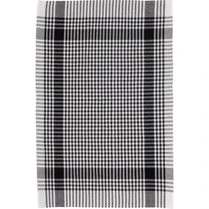 Latte Tekstil Siyah Renkli Pamuklu Kumaştan Pöti Kareli 4'lü Kurulama Bezi, Beslenme Örtüsü, Servis Peçetesi 50X70 cm