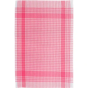 Latte Tekstil Fuşya Renkli Pamuklu Kumaştan Pöti Kareli 4'lü Kurulama Bezi, Beslenme Örtüsü, Servis Peçetesi 50X70 cm