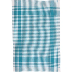 Latte Tekstil Turkuaz Renkli Pamuklu Kumaştan Pöti Kareli 4'lü Kurulama Bezi, Beslenme Örtüsü, Servis Peçetesi 50X70 cm