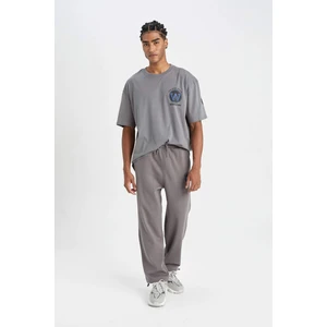 DeFactoFit NBA Golden State Warriors Jogger Eşofman Altı Wide Straight Cepli Düz Paça C9260AX24AU